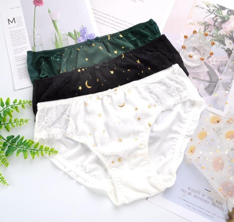 スタンダードシ ストレスフリー レディース ショーツ シームレス レース 福袋 安い 純綿 3色 6枚組セット 姫系 少女 星柄 高品質
