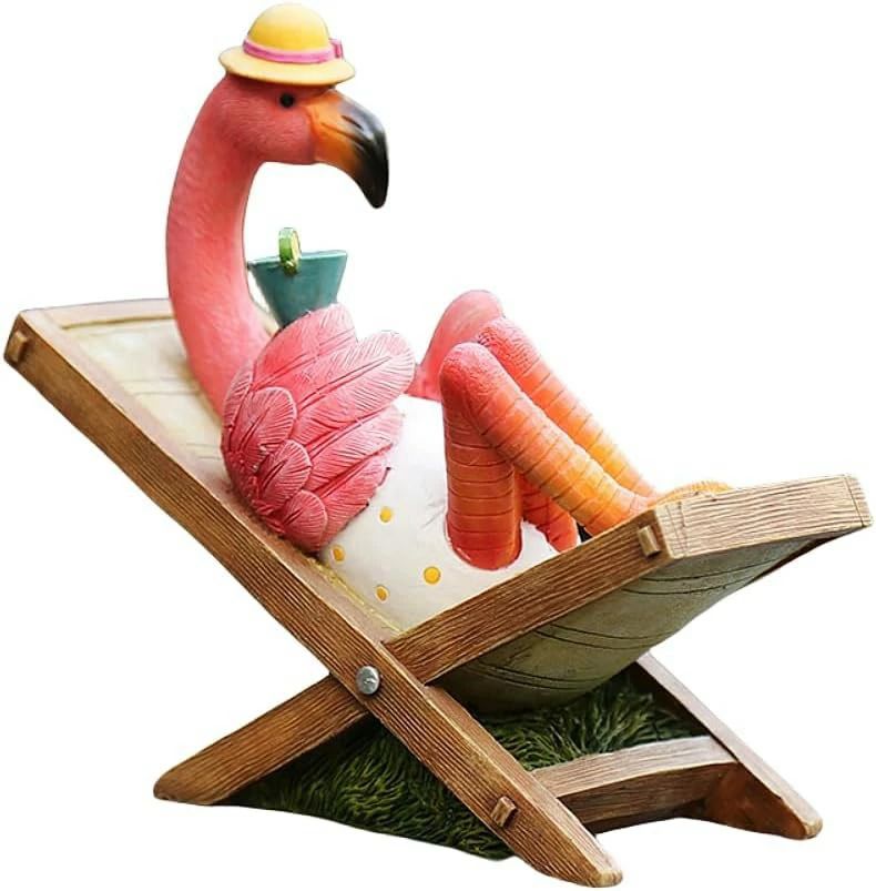 (Bタイプ) プレゼント インテリア 階段 出窓 玄関 屋外 お庭 部屋 ガーデンオブジェ フラミンゴ ガーデンオーナメント 鳥 置物