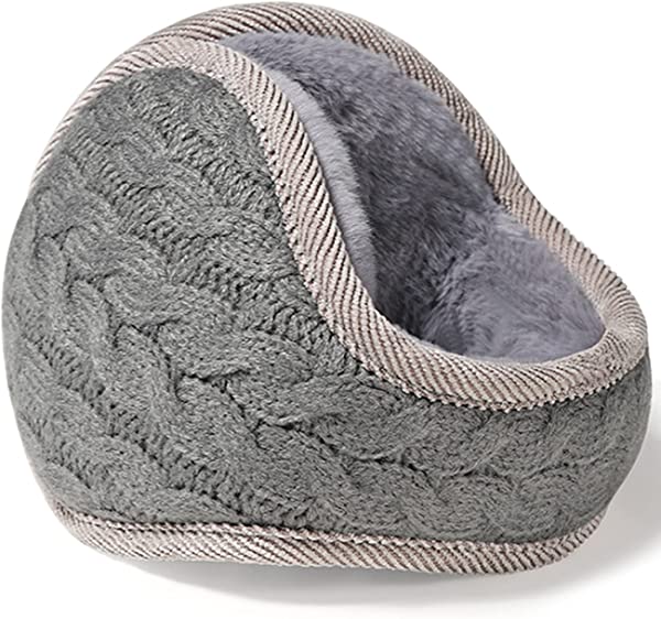 バ 耳カバー ニット 耳あて 蓄熱効果アップ-10度防寒?180度折畳み?ふわふわ裏ボア?耳痛くない?ズレにくい イヤーウォーマー 防寒