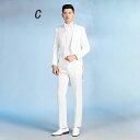 ウェ ウエディング ジャケット+ベスト+パンツ+蝶ネクタイ+カマーバンド 5点セット ハイエンド メンズ タキシードスーツ