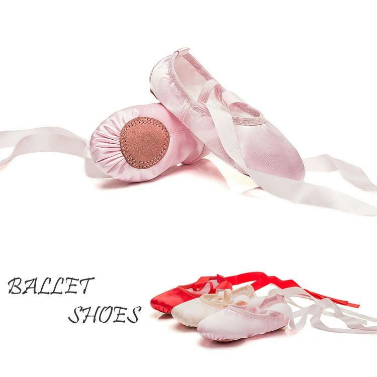 レ ステージ 練習用 柔らかい 履きやすい 大人 子供 プレゼント サテン フォークダンス可愛い ヨガ リボン ダンス 子供靴 女の子