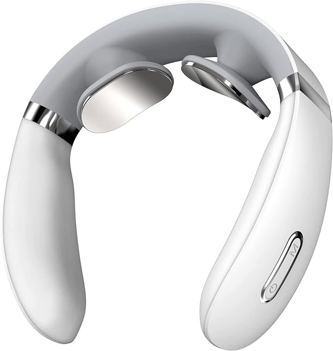 父 男女兼用 簡単操作 15段階強度調節 4種モード& 加熱機能 軽量 ネックリフレッシュ コードレス USB充..