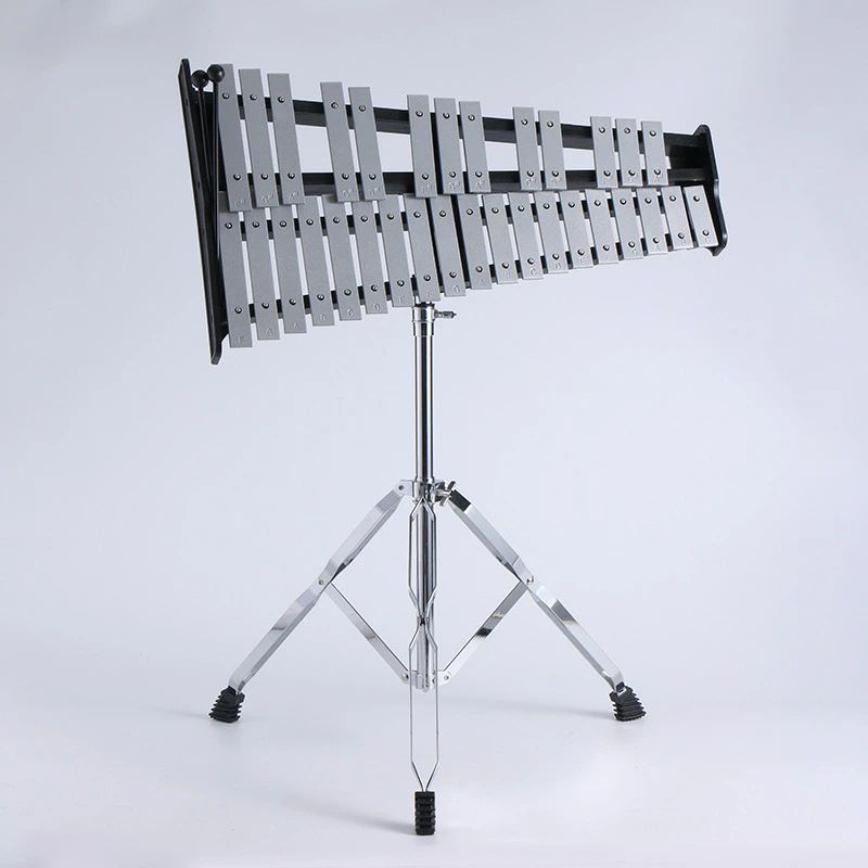 Metallophones - グロッケン 鉄琴 グロッケンシュピール 32音 音楽打楽器 折りたたみスタンド ポータブル 収納ケース付き
