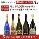 楽天ワイン専門店　LUX組み合わせ自由　ラグジュアリーシャンパン3本セット【送料無料】アルマンド　キャティア　クイーンレア