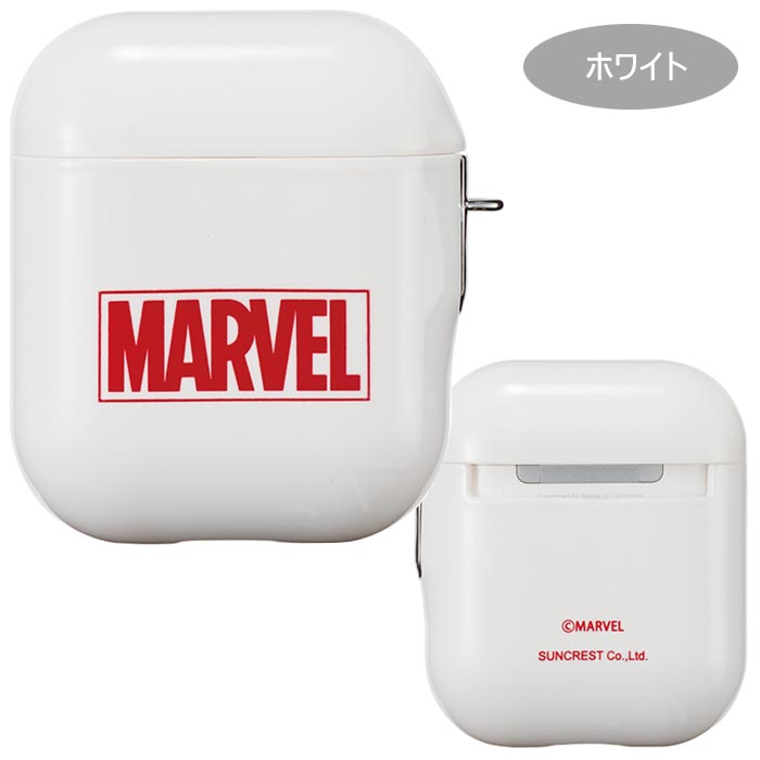 AirPods マーベルヒーロー エアーポッズ PC ハード ケース カバー ハードケース キャラクター マーベル ロゴ ブラック ホワイト レッド シンプル エアーポッズケース カバー イヤホン AirPodsケース air pods 収納ケース ワイヤレスイヤホン 保護カバー 保護 s-sc_7c426