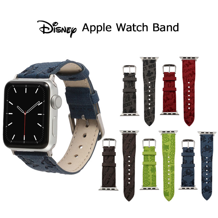 apple watch ディズニー キャラクター バンド ベルト 本革 レザー 40 38 40mm 38mm アップルウォッチ applewatch アップルウォッチバンド キャラクター かわいい おしゃれ ミッキー ミニー ドナルド エイリアン モンスターズインク サリー マイク s-un-7d396