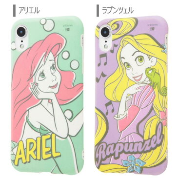 iPhoneXR ディズニー プリンセス 耐衝撃 TPU ケース カバー ハイブリッド ソフトケース ソフト 背面 キャラクター グッズ 大人 かわいい アリエル ラプンツェル ベル ジャスミン シンデレラ 白雪姫 アイフォン テンアール iphone xr スマホカバー スマホケース s-in_7b591