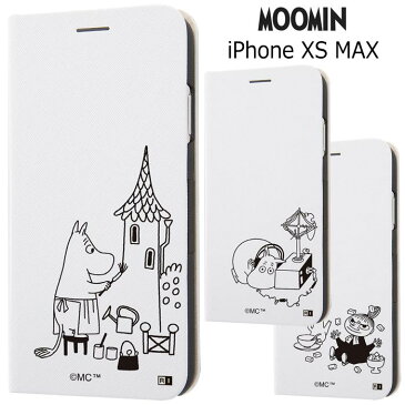 iPhone XS MAX ムーミン 手帳型 ケース カバー 手帳型ケース キャラクター フリップ ダイアリー カード収納 スリム グッズ シンプル ちびのミイ スナフキン リトルミイ アイフォン XSmax iphonexsmax 6.5 テンエスマックス スマホケース スマホカバー s-in_7c019