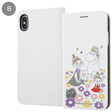 メール便 送料無料 iPhone XS MAX ムーミン 手帳型 ケース カバー 手帳型ケース キャラクター フリップ ダイアリー カード グッズ ちびのミイ スナフキン リトルミイ スティンキー アイフォン XSmax iphonexsmax 6.5 テンエスマックス スマホケース スマホカバー s-in_7c412