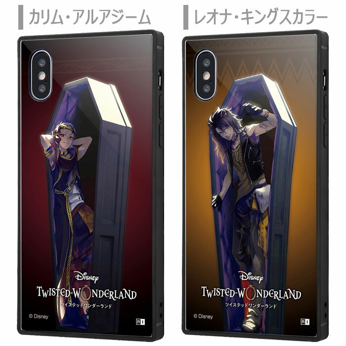 iPhoneXS iPhoneX ディズニー ツイステッドワンダーランド スクエア ハイブリッド ケース キャラクター ソフト ソフトケース ハード グッズ ツイステ カリム レオナ ヴィル マレウス アズール リドル イデア アイフォン iphone xs x スマホケース スマホカバー s-in-7c855