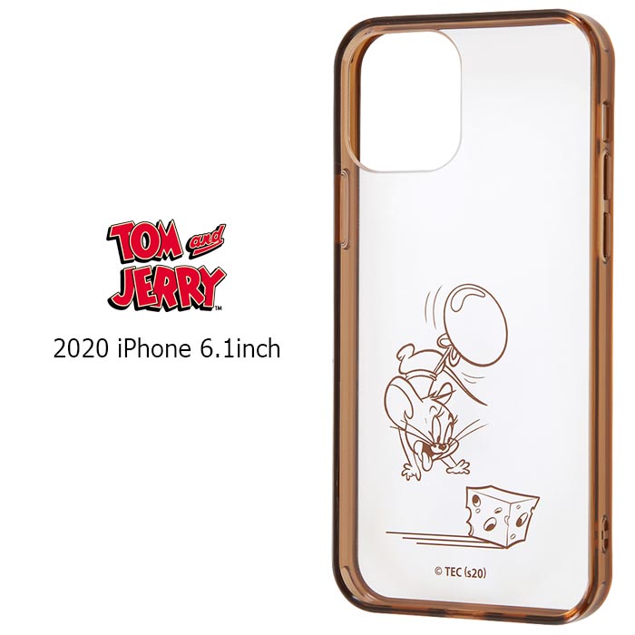 iPhone12 / iPhone12Pro トムアンドジェリー ハイブリッド クリア ケース カバー ソフト ソフトケース TPU ハード クリアケース キャラクター トム＆ジェリー トムとジェリー グッズ アイフォン トゥエルブ プロ iPhone 12 Pro 6.1inch スマホカバー スマホケース s-in-7f082