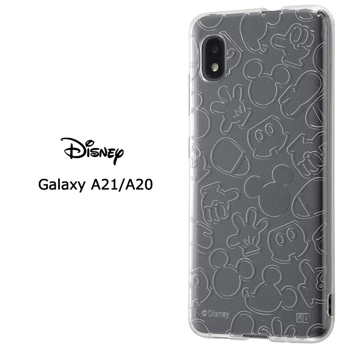 GalaxyA21 GalaxyA20 ディズニー ミッキーマウス ラメ入り TPU ソフトケース ウルトラクリア ケース カバー ソフト クリアケース クリア シンプル 透明 ミッキー ギャラクシー ギャラクシーa21 Galaxy A21 A20 SC-42A SC-02M SCV46 スマホカバー スマホケース s-in-7f900