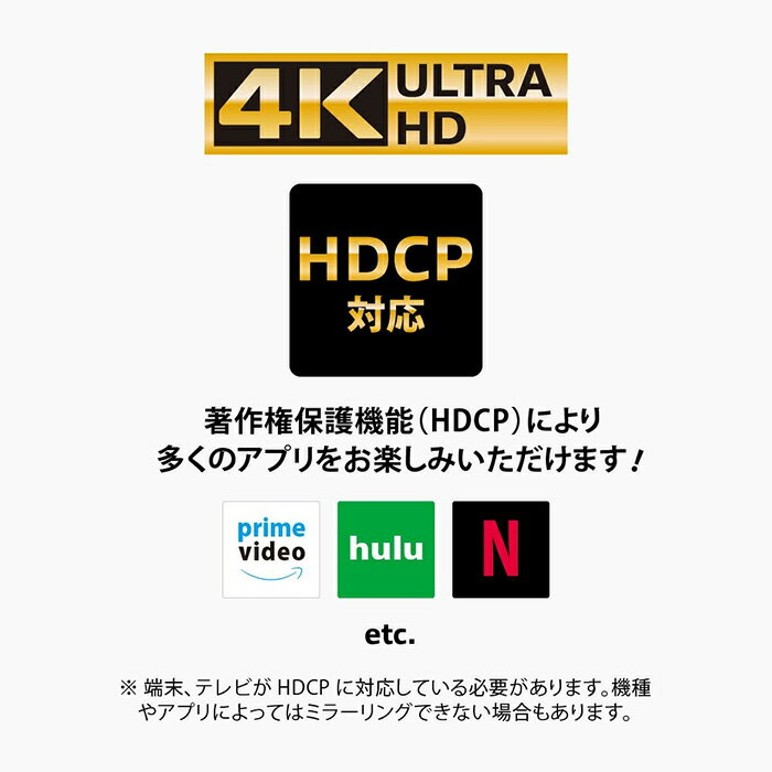 USB-Cコネクタ HDMI ミラーリング ケーブル 3m ブラック 黒 Office プレゼン Youtube 画面 大画面 鑑賞 TV ゲーム 転送 HD画質 簡単接続 写真 ビデオ アプリ 動画 テレビ モニター 同期 変換ケーブル 接続 スマートフォン iPad iPhone アイフォン アイパッド s-pg-7h822