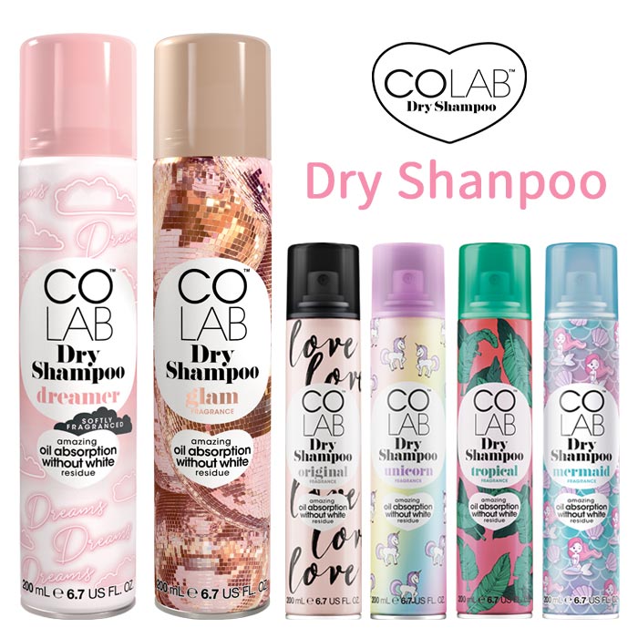 送料無料 [ 3本セット ] COLAB ドライシャンプー 200ml コスメ シャンプー 代用 ヘアスプレー 髪 ヘア スタイリング フレグランス 香り デオドラント 皮脂 吸着 ベタつき サラサラ プレゼント ヴィーガン ベジタリアン パラベンフリー コーラブ かわいい おしゃれ s-ss-6j367