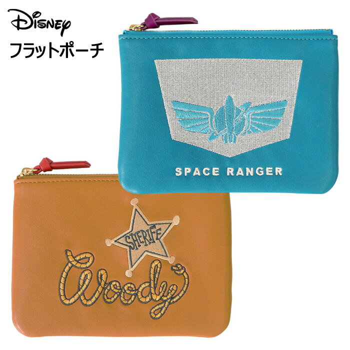 ディズニー トイストーリー フラット ポーチ 化粧ポーチ 小物入れ メイクポーチ コスメポーチ クラッチ 小さい 小さめ コンパクト 刺繍 マスクポーチ ファスナー レディース プレゼント キャラクター かわいい おしゃれ グッズ ウッディ バズ バズライトイヤー s-su-7n042のサムネイル