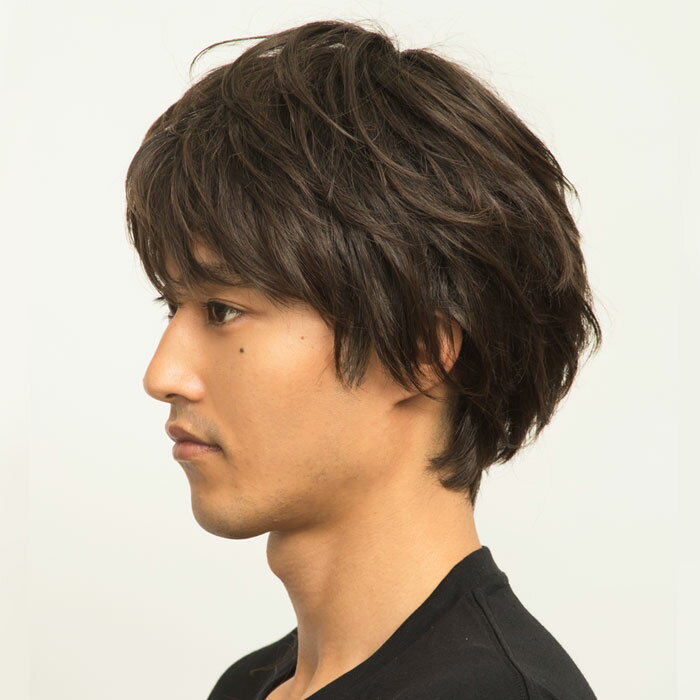男女兼用 イケメン 耐熱 ウイッグ ナチュラル マッシュ ダークブラウン 茶髪 茶 自然 wig アニメ メンズ レディース ショートヘア ショート ホスト かつら カツラ コスプレ コスチューム 男装 ボリューム ハロウィンコスプレ ハロウィン 仮装 文化祭 忘年会 s-cs_6e166