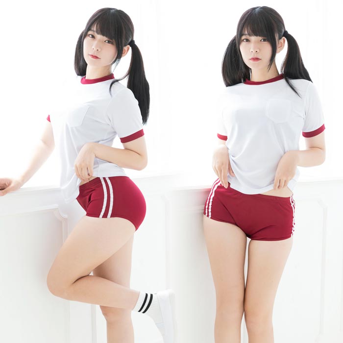 シュガーロリータ ブルマ エンジ 菜花なの 体操服 体操着 ブルマ パンツ レッド 赤 学生服 制服 スクール 高校生 ロリータ ロリコン ロリロリ 女子高生 JK 下着 勝負下着 セクシー ブラジャー ショーツ ランジェリー コスプレ コスチューム ハロウィン s-cs_6g332