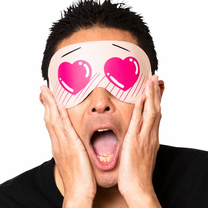 宴会の達人 おもしろ アイマスク 目がハート マンガ アニメ 安眠グッズ 面白 面白い お笑い ギャグ 変態 メンズ パーティーグッズ 盛り上げグッズ グッズ コスプレ 衣装 コスチューム ハロウィン 文化祭 忘年会 運動会 宴会 仮装 変装 s-cs_6g472のサムネイル