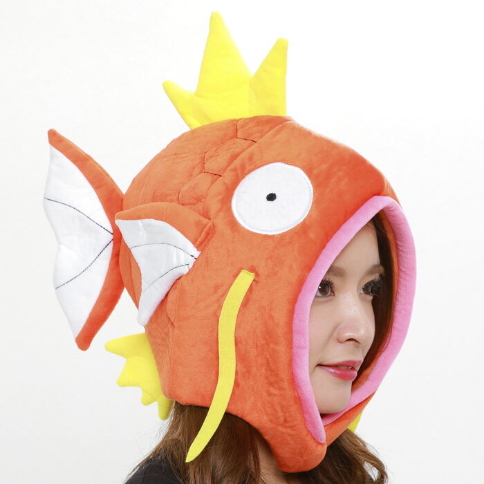 毎週更新 誰もがわかるキャラクターに大変身 被り物 かぶりもの 被りもの キャラクター アニメ コスプレ コス コスチューム ハロウィン ポケモン コイキング 可愛い ポケットモンスター なりきり メンズ レディース 男女兼用 ヘッド 帽子 頭 ハロウィン衣装 仮装 文化祭