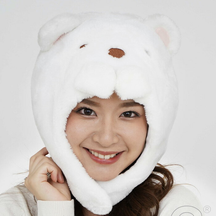すみっコぐらし しろくま 被り物 かぶりもの 被りもの キャラクター グッズ かわいい すみっこぐらし クマ 熊 なりきり アニメ メンズ レディース 男女兼用 ヘッド 帽子 頭 コスプレ コス コスチューム ハロウィン衣装 仮装 文化祭 忘年会 運動会 面白い s-sz-6h769のサムネイル