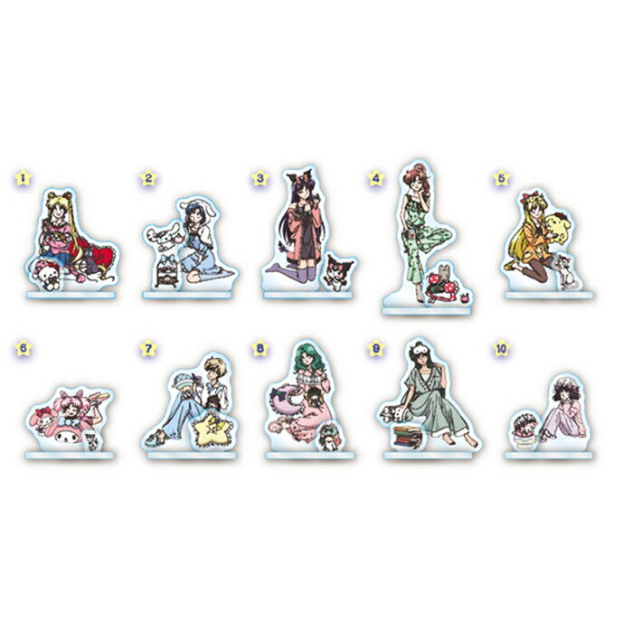 送料無料 エンスカイ 美少女戦士セーラームーンシリーズ×サンリオキャラクターズ アクリルスタンドコレクション 10個入り BOX ボックス ensky 食玩 アクスタ 月野うさぎ ちびうさ シナモロール キティ クロミ マロンクリーム キャラクター グッズ 大人買い s-ok-9c663のサムネイル