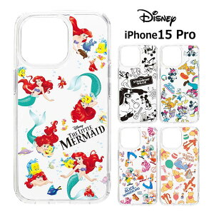 メール便 iPhone15Pro ディズニー ハイブリッド クリア ケース カバー ソフト ソフトケース クリアケース ハードケース ミッキー 蒸気船ウィリー ミニー ドナルド アリス チェシャ猫 アリエル くまのプーさん アイフォン iphone 15 pro スマホカバー スマホケース pg-ma00867