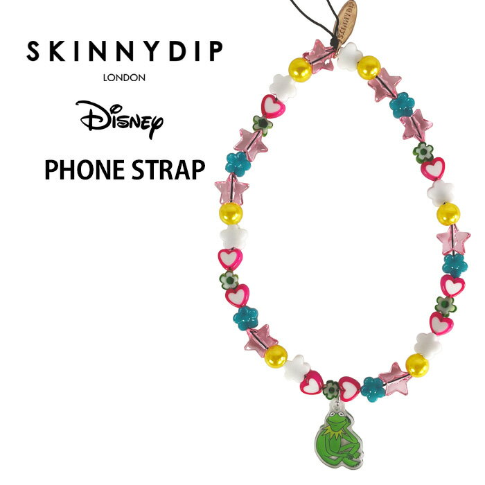 ディズニー ザ・マペッツ カーミット x SKINNYDIP ストラップ スキニーディップ ロンドン チャーム キーチャーム バッグチャーム ストラップホルダー フォンストラップ 携帯ストラップ スマホ ホルダー スマホホルダー キャラクター かわいい 可愛い iPhone ss-ma03359のサムネイル