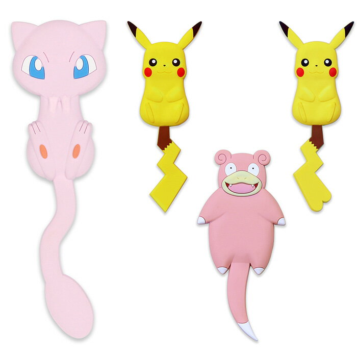 ぺったりフック ポケモンテール 吸着式フック 耐水 貼る 貼ってはがせる 剥がせる 壁 穴開けない ひっかけ 引っ掛け 壁掛け 賃貸 タイル ガラス 粘着 吸盤 吸着 フック ピカチュウ メス ヤドン ミュウ ポケモン ポケットモンスター キャラクター 可愛い おしゃれ s-tc-9b450のサムネイル