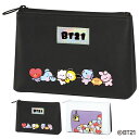 送料無料 BT21 minini フラットペンポーチ RJ SHOOKY MANG KOYA CHIMMY TATA COOKY 公式ライセンス クリア 透明 PUレザー 筆箱 筆入れ ふでばこ ペンケース ポーチ 文房具 文具 収納 小学生 中学生 高校生 女の子 学校 大容量 小物収納 コスメ収納 ファスナー s-km-9a026