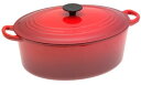 ル・クルーゼ LE CREUSET ルクルーゼ ココット オーバル 27cm チェリーレッド【直輸入 ...