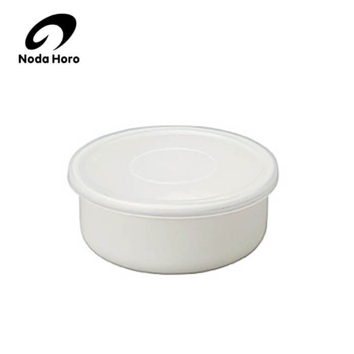 野田琺瑯 ホワイトシリーズ ラウンド 14cm RD-14 シール蓋付き ホーロー 丸型 保存容器 ホーロー容器 野田ホーロー 日本製 送料無料