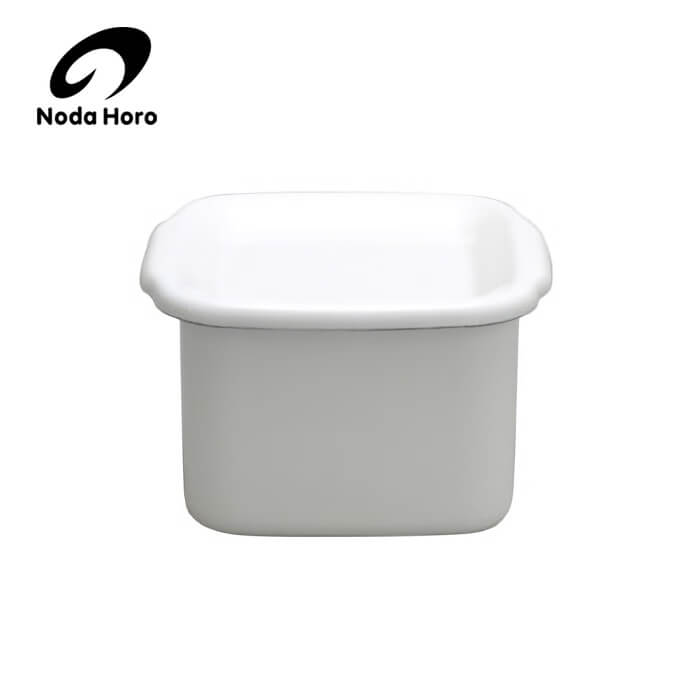 野田琺瑯 野田ホーロー ホワイトシリーズ スクウェア M 琺瑯蓋付 ( WSH-M ) ホーロー容器 のだホーロー 日本製