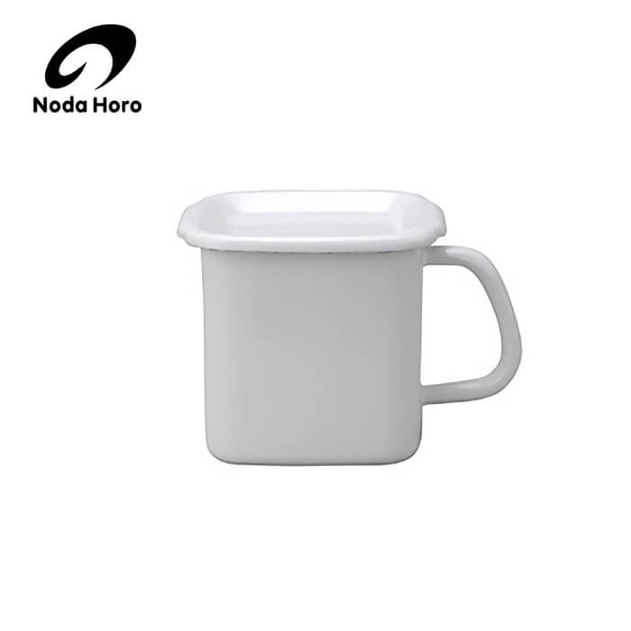 野田琺瑯 野田ホーロー ホワイトシリーズ 持ち手付 ストッカー 角型L 琺瑯蓋付 ( MSH-12K ) ホーロー容器 のだホーロー 日本製【送料無料】