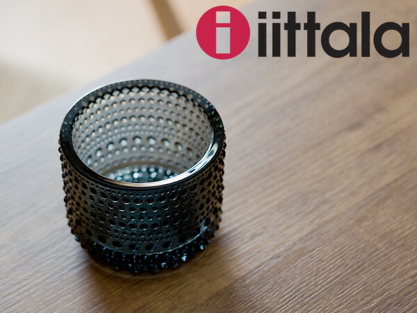 イッタラ iittala Kastehelmi カステヘルミ キャンドルホルダー 64mm 5979 グレー インテリア 北欧 【並行輸入品】