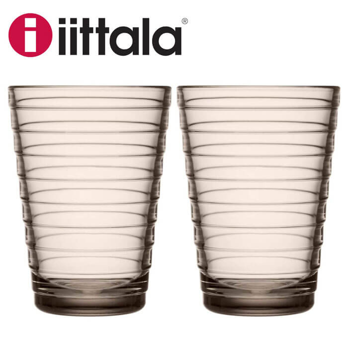 iittala イッタラ Aino Aalto アイノアアルト 366684 ハイボール 330ml ペア リネン 北欧 アイノアールト 2個入り セット グラス ギフト 贈り物 並行輸入品