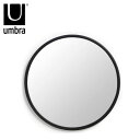 アンブラ Umbra ハブ ミラー 61×61cm ブラック 21008243040 鏡 インテリア 3セット おしゃれ 北欧 ガラス シンプル