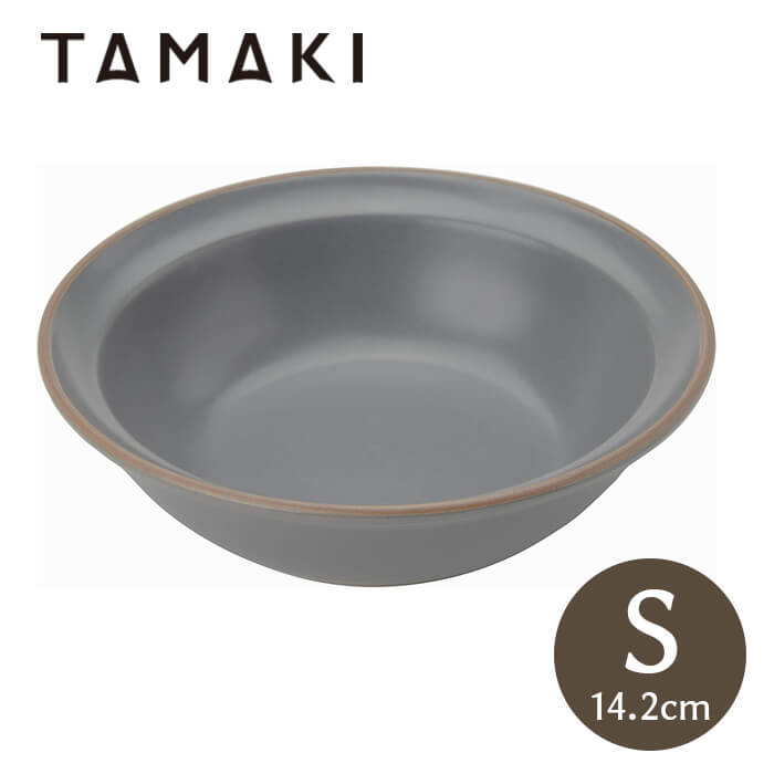 乐天商城 - 丸利玉樹利喜蔵商店 エッジライン ボウル S 14.2cm グレー T-788592 TAMAKI 皿 食器