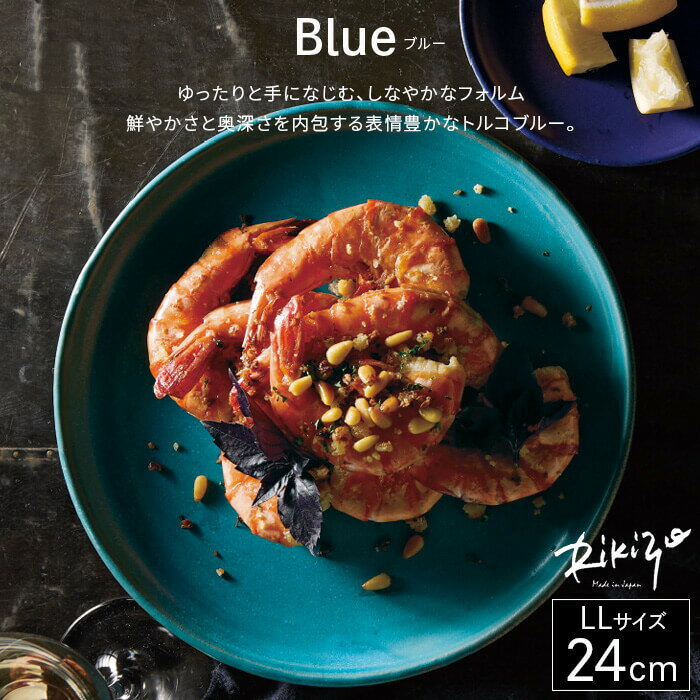 Rikizo プレート 24cm L 日本製 陶器 食器 皿 丸利玉樹利喜蔵商店 トルコシリーズ R-886472 おしゃれ カフェ 送料無料のサムネイル