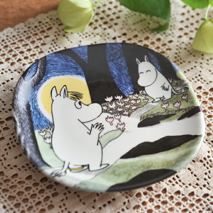 アラビア arabia ムーミン ミニウォールプレート 遭遇 vintage ヴィンテージ moomin【海外直輸入USED】
