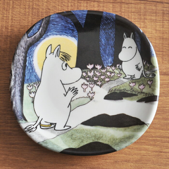 アラビア arabia ムーミン ミニウォールプレート 遭遇 vintage ヴィンテージ moomin【海外直輸入USED】