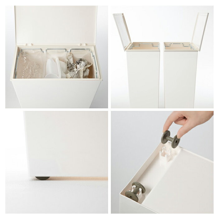 【送料無料】クード ゴミ箱 ワイド ホワイト ...の紹介画像2