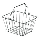 アンティーク ワイヤー店内カゴ 大 55-65 ショッピングバスケット かご カゴ 買い物かご 買い物カゴ