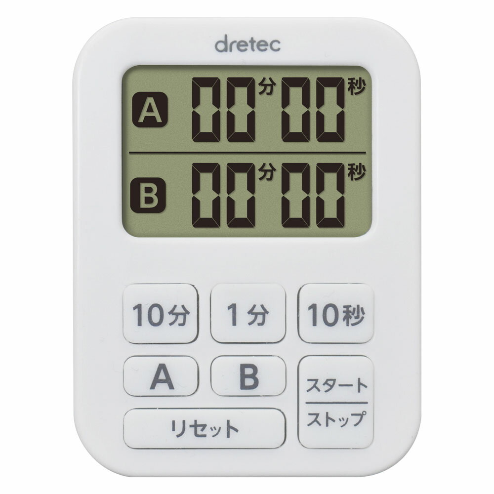 ■メーカー希望小売価格はメーカーカタログに基づいて掲載しています電源：リチウム電池CR20251個付き最大セット時間：199分50秒(カウントダウン)・2つの時間を同時にはかれるコンパクトサイズのダブルタイマーです。・マグネット、ストラップ穴付リピート機能、カウントアップ機能、マグネット、オートオフ■メーカー品番：T-548WT■カラー：ホワイト■間口×奥行×高さ(mm)：53×70×9