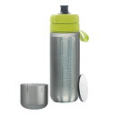 BRITA フィル&ゴー アクティブ カートリッジ2個付き ( ライム ) 【 日本正規品 ブリタ fill&go 浄水 ボトル型 600ml 携帯ボトル 水筒 マグ 直のみ 直飲み 】