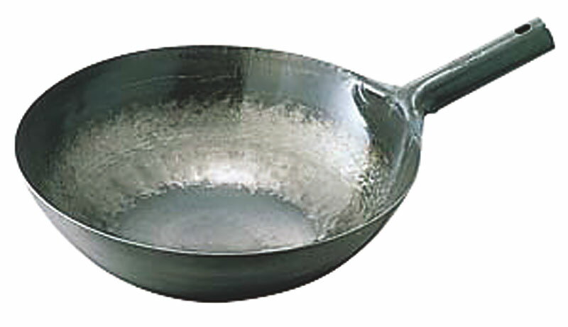 鉄打出片手中華鍋 1.2mm 36cm