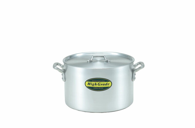 ハイグレード アルミ半寸胴鍋 目盛付 36cm(23L) 送料無料