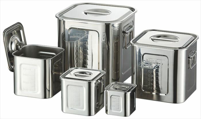 AG 18-8目盛付角キッチンポット 16.5cm(4.2L)