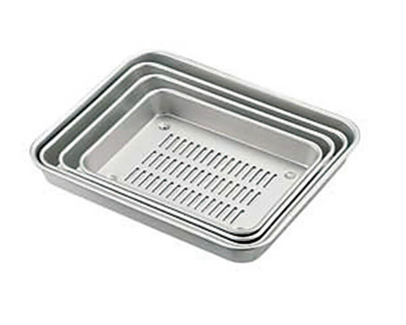 アルマイトN型水切バット 25号 送料無料