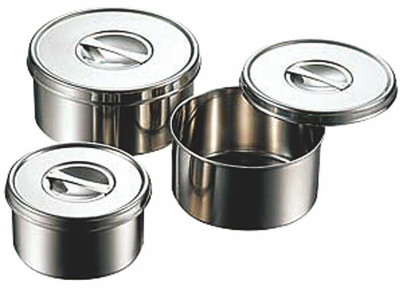 18-8丸型ヤクミ入 ツマミ付 10cm 送料無料