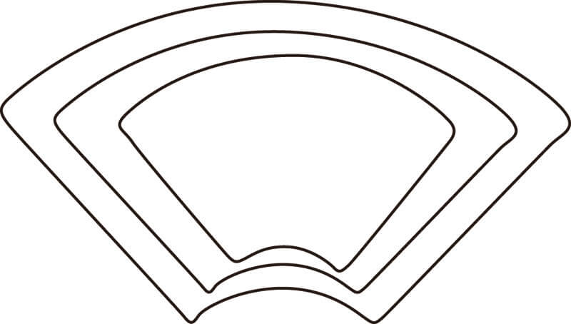 厚口野菜抜 末広 小 #1 送料無料